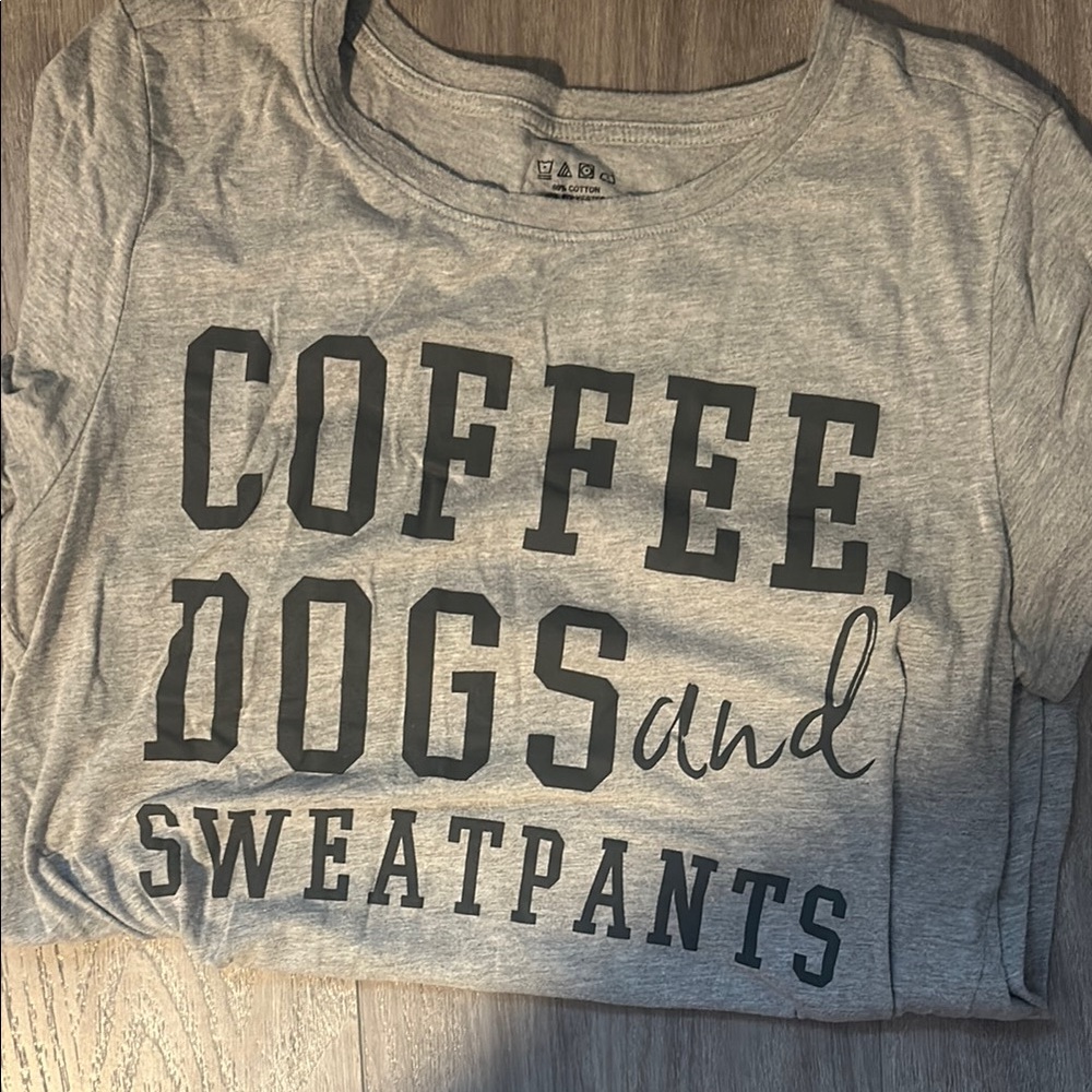 T shirt with dog saying on it